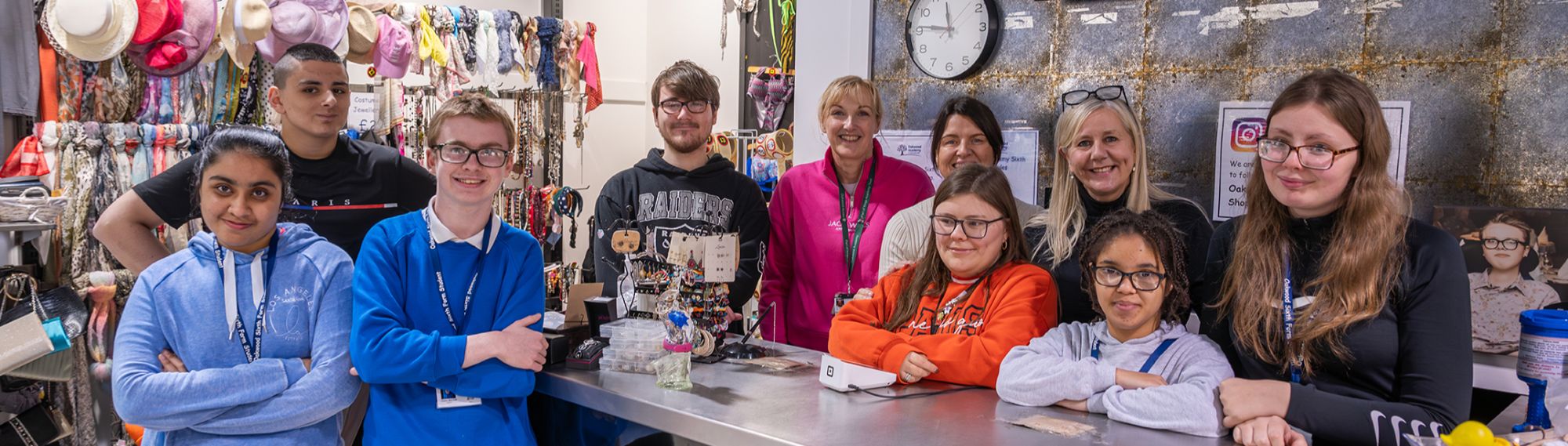 Oakwood Sixth Form College pupils on work experience